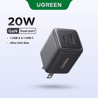  【 Nexode   Bộ sạc GaN UGREEN 20W   30W 2 cổng   3 cổng PD 3.0 Bộ sạc USB C cho iPhone 17 16 15 Pro Max Máy tính bảng Xiaomi iPad Air Pro Điện thoại Cha 