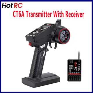 Hotrc CT-6A 6CH CT-6B 8CH Đài Phát Thanh Điều Khiển Một Tay 2.4GHz Bộ Điều Khiển Từ Xa Với F-06A F-08A Bộ Thu PWM Cho Đồ Chơi RC Xe Máy Không Người Lái Phần Mô Hình RC Xe Thuyền Xe Tăng Bánh Xích TRX4