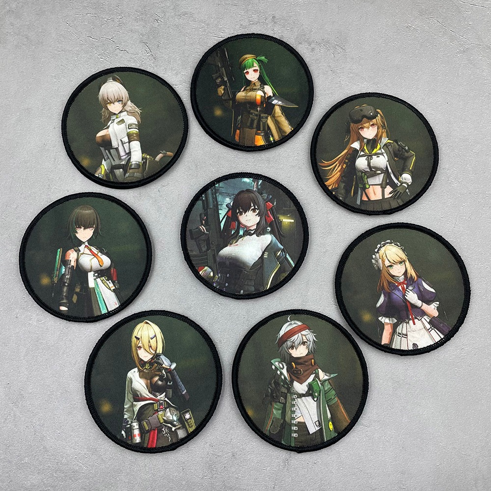 Anime Girl Frontline Patch Độc đáo Dệt Mark In Huy Hiệu Quần Áo Phụ Kiện