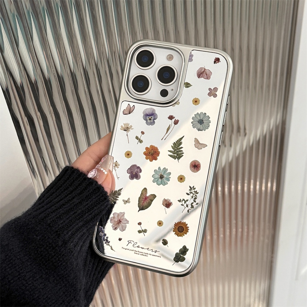 Dành cho iphone case 16 Pro Max 15 Pro Max 14 Pro Max 13 Pro Max Vỏ điện thoại gương bạc mạ điện