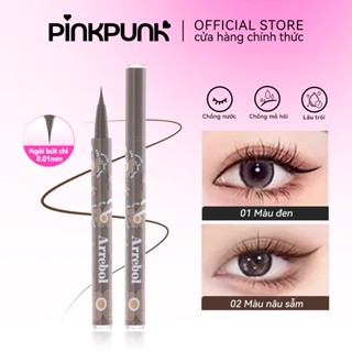 Bút kẻ mắt PinkPunk dạng lỏng màu đen màu,nâu, chất lì, chống nước, lâu trôi Đầu bút mỏng 0.01mm