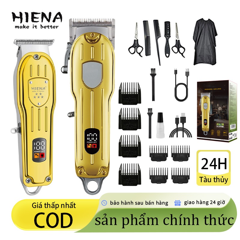 Kemei Máy Cạo Râu Cắt Tóc Sạc Tóc Không Dây Màn Hình LCD Cắt Tóc KM-802