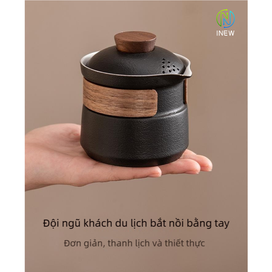 Ấm trà du lịch di động, Một nồi ba cốc, Bộ trà Kung Fu ngoài trời | BigBuy360 - bigbuy360.vn