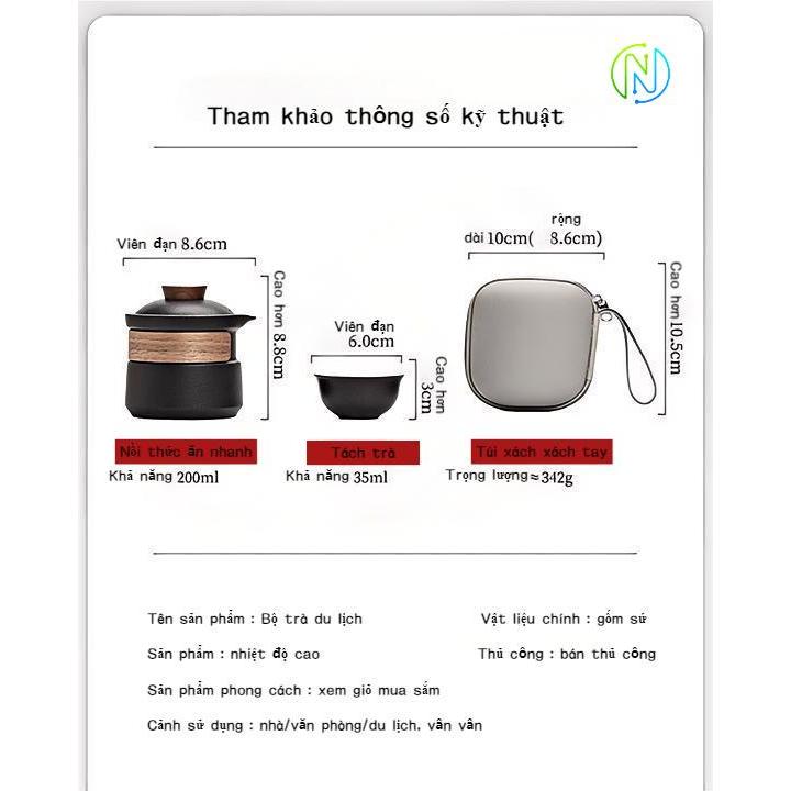 Ấm trà du lịch di động, Một nồi ba cốc, Bộ trà Kung Fu ngoài trời | BigBuy360 - bigbuy360.vn