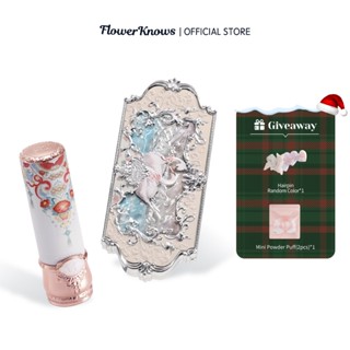 Bộ mỹ phẩm FLOWER KNOWS gồm son môi + phấn mắt