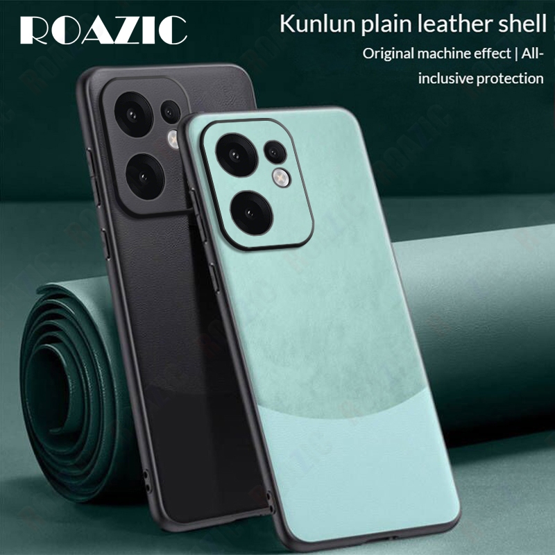 Sang Trọng MỚI Da PU Nối Màu Sắc Ốp lưng OPPO Reno 13F / OPPO Reno 13F 5G / OPPO Reno 13F 4G Kết Cấu