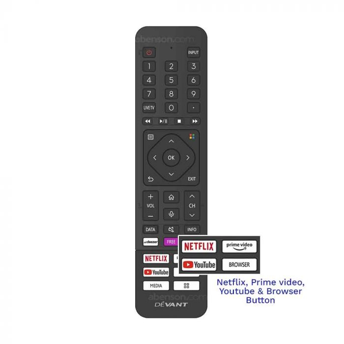Điều khiển từ xa devant UHD 50UHD204