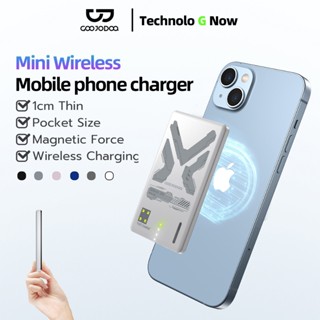 GOOJODOQ 10000mAh Pin dự phòng siêu mỏng di động tiện lợi không dây từ tính sạc dự phòng cho iPhone Samsung Huawei Xiaomi