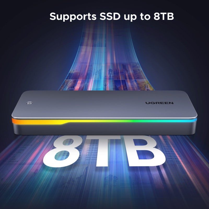 Hộp đựng ổ cứng SSD UGREEN 20Gbps M2 M.2 NVMe SATA SSD Enclosure Adapter USB 3.2 Gen2 | BigBuy360 - bigbuy360.vn