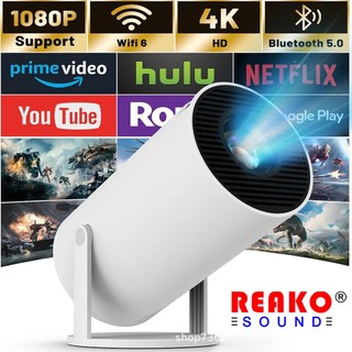  Máy chiếu Mini thông minh HY300PRO 4K WiFi Bluetooth Android 11.0 1080P HD 270° Máy chiếu sửa chữa Keystone tự động có thể điều chỉnh 
