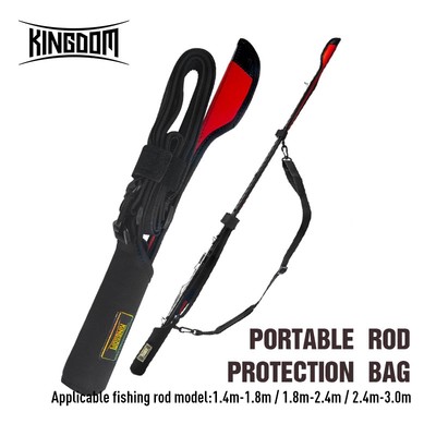 Vương Quốc Cần Câu Bảo Vệ Cần Câu Túi Bảo Vệ 73cm-152cm Thanh Đúc Dây Bảo Vệ Túi Câu Cá Chiều Dài Có Thể Điều Chỉnh Để Vệ Cần Nắp Dụng Cụ Cá