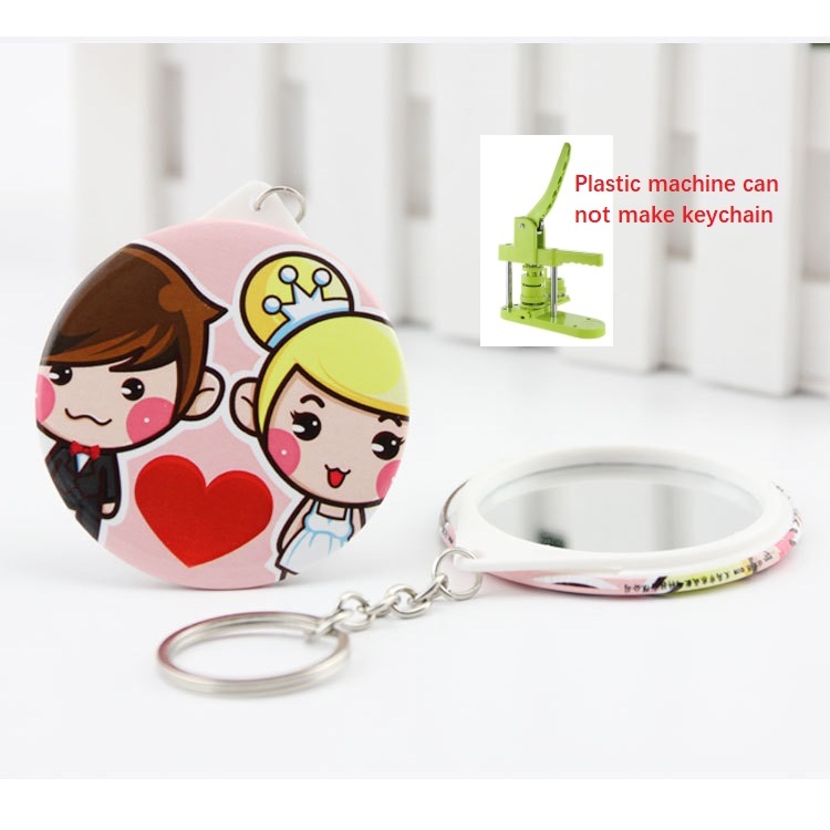 (Khuôn không có lỗ bên cạnh không thể làm được) 50 chiếc 44mm 58mm nút gương huy hiệu DIY nút trống 