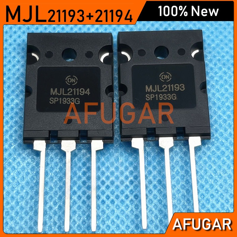 1 Cặp MJL21193 + MJL21194 Bộ chuyển đổi nguồn Silicon Bộ khuếch đại công suất cao nguyên bản mới