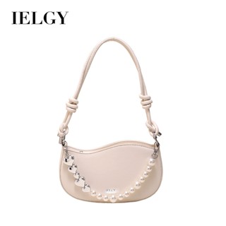Túi xách nữ đơn giản cao cấp IELGY niche dây chuyền ngọc trai túi xách phổ biến