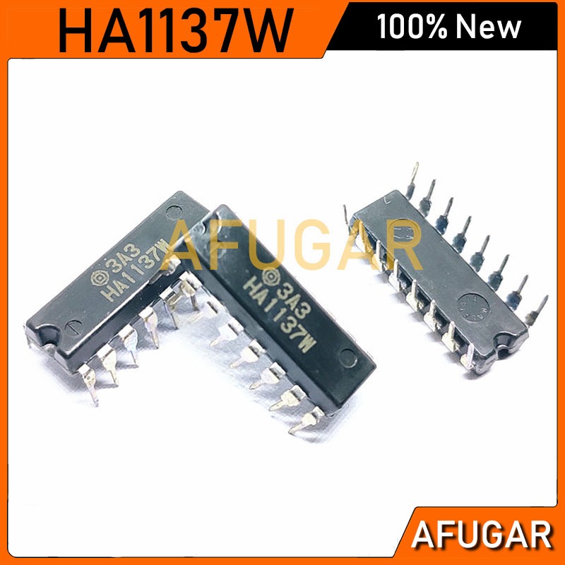 2 CHIẾC HA1137W DIP-16 HA1137 DIP16 NẾU Mạch Tích Hợp Khuếch Đại Mới Ban Đầu
