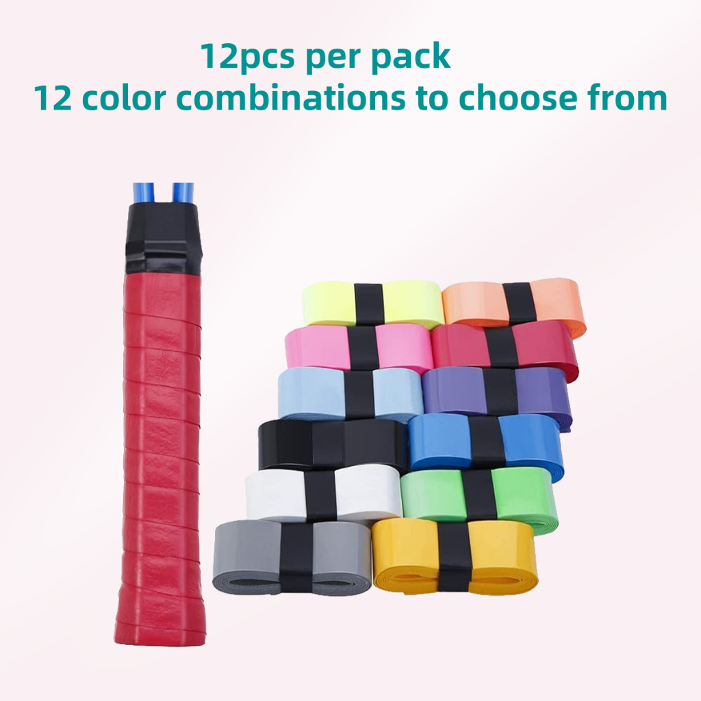 12 Chiếc Dry Feel Tennis Overgrip Grip Tape Tennis Grip Chống Trơn Trượt Tennis Vợt Grip Tape Stays 