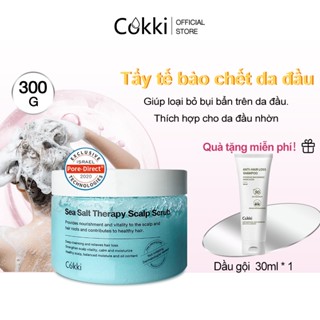 Cokki Muối tẩy tế bào chết da đầu 300 ml,Kích thích mọc tóc, giảm các vấn đề về tóc dầu, ngứa, kích ứng và gàu. Tẩy tế bào
