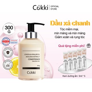 Cokki 300ml Chanh Dầu Xả Tóc Thơm VitaminB Chai lớn Smooth Chống rụng tóc 1 Phút Siêu Dưỡng Có Tinh Chất Serum Dưỡng Tóc Cao Cấp, Phục Hồi Tóc Mềm Mượt Dầu Xả DỪA  Chống Gàu Hiệu Quả Với Vitamin E, Tinh Chất Keratin Và Protein Collagen