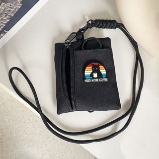 Giá Trị Cao Mini Đa Năng Chìa Khóa Xe Ô Tô Ví Tiền Xu Hộp Đựng Thẻ Ngân Hàng Sinh Viên Bữa Ăn Thẻ Túi Dây