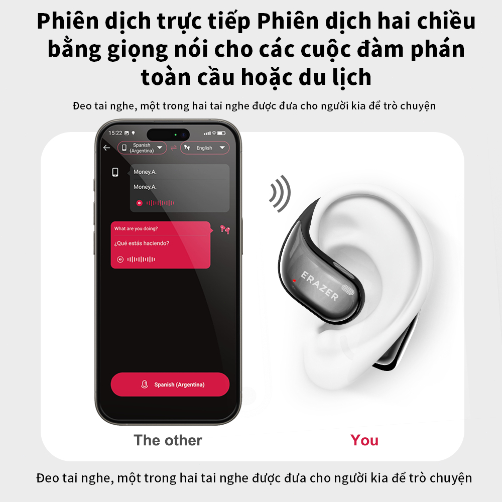 Lenovo ERAZER X11 Tai nghe không dây IPX7 có micrô Tai nghe mở OWS Tai nghe thể thao chống nước Bluetooth 5.4 | BigBuy360 - bigbuy360.vn