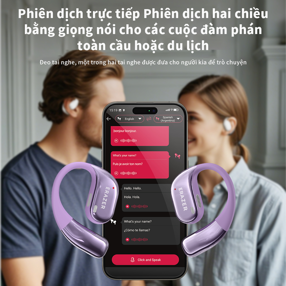 Lenovo ERAZER X11 Tai nghe không dây IPX7 có micrô Tai nghe mở OWS Tai nghe thể thao chống nước Bluetooth 5.4 | BigBuy360 - bigbuy360.vn