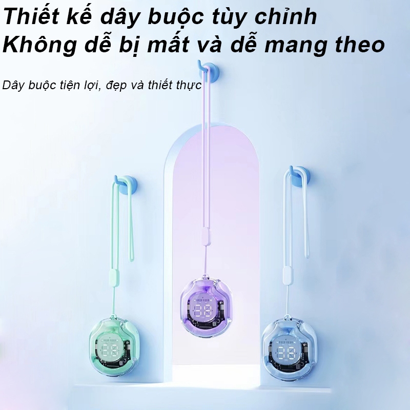 Tai nghe Bluetooth SPRISE T8 TWS không dây cao cấp  đầy màu sắc có dây buộc/vỏ/đèn LED HiFi khử tiếng ồn nhét tai trong suốt Điều khiển cảm ứng | BigBuy360 - bigbuy360.vn