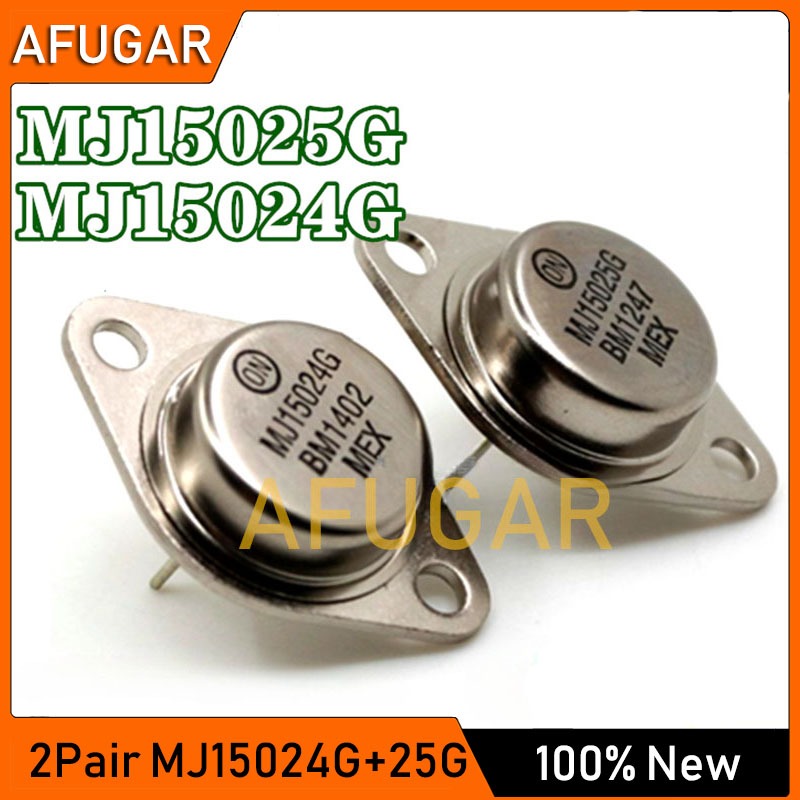 Bộ khuếch đại âm thanh 2 Cặp MJ15024G MJ15025G TO-3 (2 chiếc MJ15024 + 2 chiếc MJ15025)