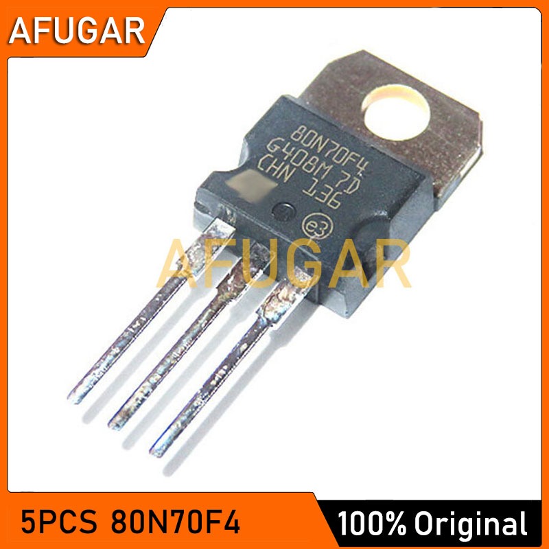 5 CÁI 80N70F4 TO220 STP80N70F4 STP80N70 TO-220 N-channel 68V / 85A Power MOSFET Transistor IC gốc mớ