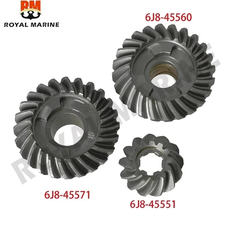GEAR Kit cho Yamaha 25HP 30HP 2 thì 4 thì Động cơ phía ngoài 6J8-45551 6J8-45560 6J8-45571 Bánh răng