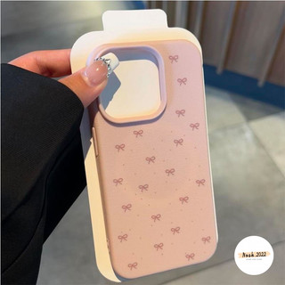 Vỏ Tương Thích Cho iPhone 13 11 16 15 12 14 Pro Max 14 15 Plus X Xs Max Xr 16Pro 13Pro 15Pro 14Pro 11Pro Max Màu Kẹo Hoạt Hình Ngọt Ngào Nơ Vỏ Da Mềm Chống Sốc Cove