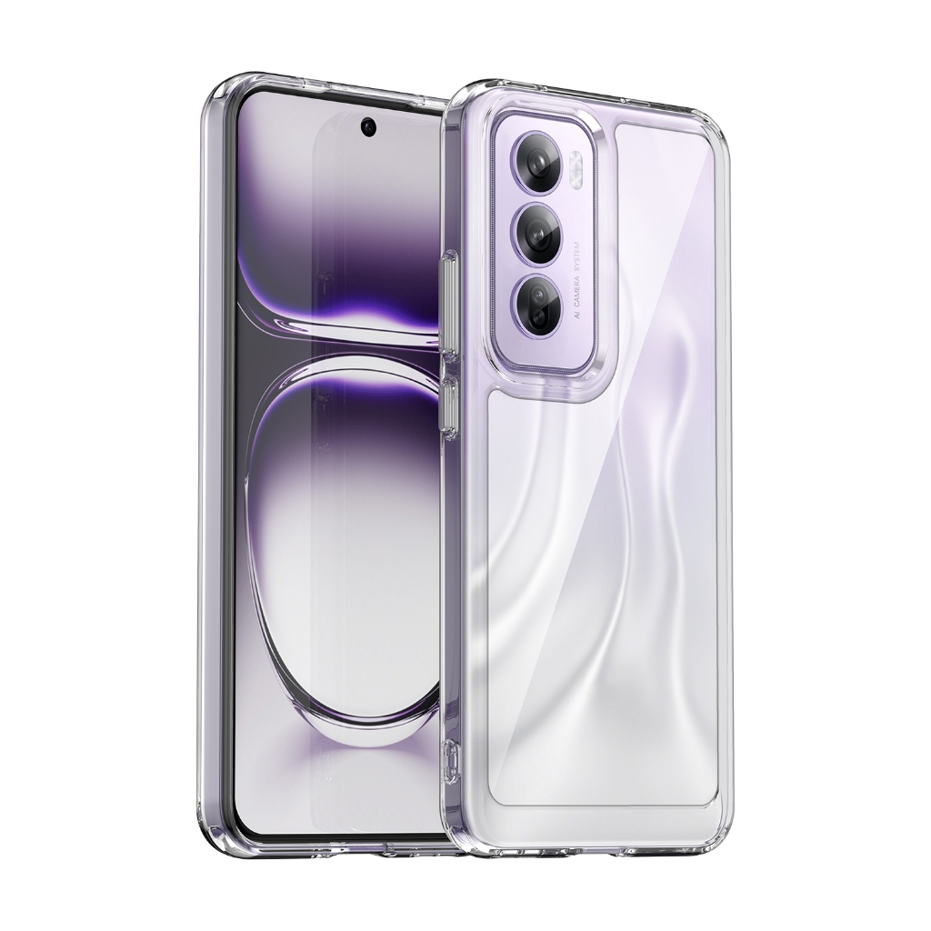 Vỏ Acrylic Trong Suốt Cho Oppo Reno 12 Pro Reno12Pro Reno12 CPH2629 CPH2625 PJV110 Vỏ Điện Thoại Khô