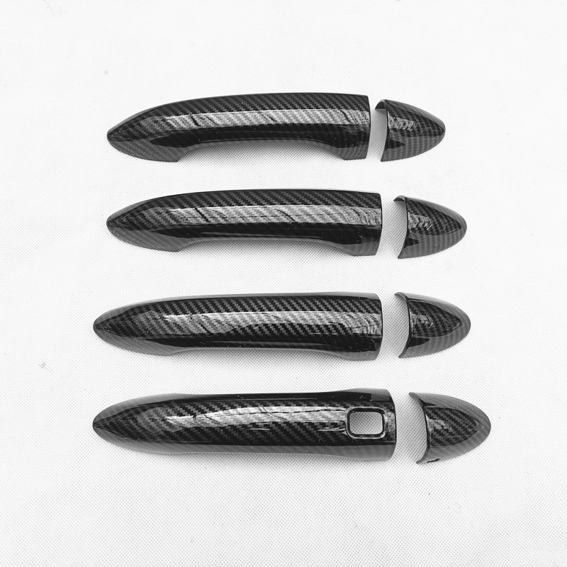 Dành Cho Chery Chirey Omoda 5 FX C5 2023 2024 2025 Phụ Kiện Ô Tô Tay Nắm Cửa Bao Viền Nhựa Giả Sợi C