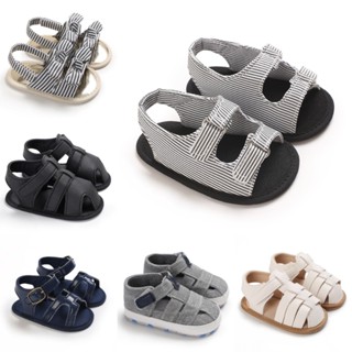 Xăng đan Mùa Hè Cho Bé Trai Bé Gái Soild Thoáng Khí Chống Trơn Trượt Giày Đế Mềm 0-18 Tháng