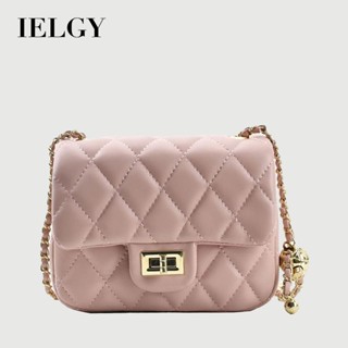 Túi đeo chéo dây chuyền hình thoi thời trang quả cầu vàng nhỏ IELGY dành cho nữ