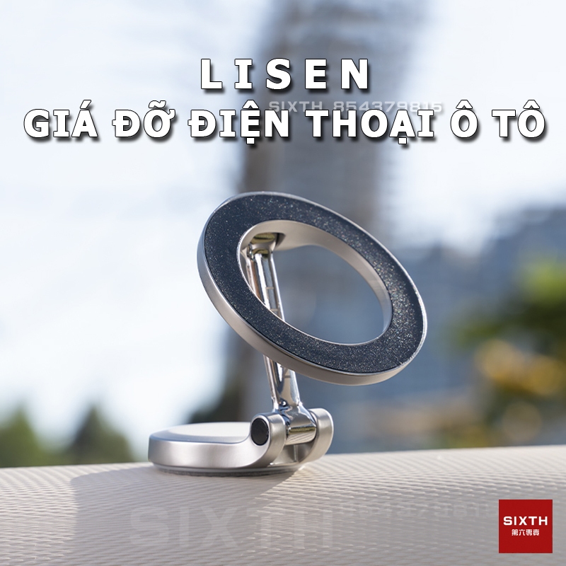 chính hãng lisen giá đỡ điện thoại trên ô tô cao cấp lisen giá đỡ xoay 360 độ magsafe kẹp ipad ô tô 