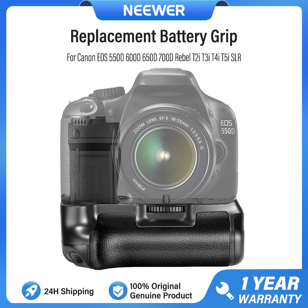 Tay cầm pin thay thế Neewer BG-E8 cho máy ảnh Canon EOS 550D 600D 650D 700D / Rebel T2i T3i T4i T5i 