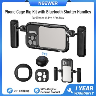 Bộ lồng điện thoại NEEWER PA074 có tay cầm hai mặt Tương thích với iPhone 16 Pro Max PA045E + PA045B
