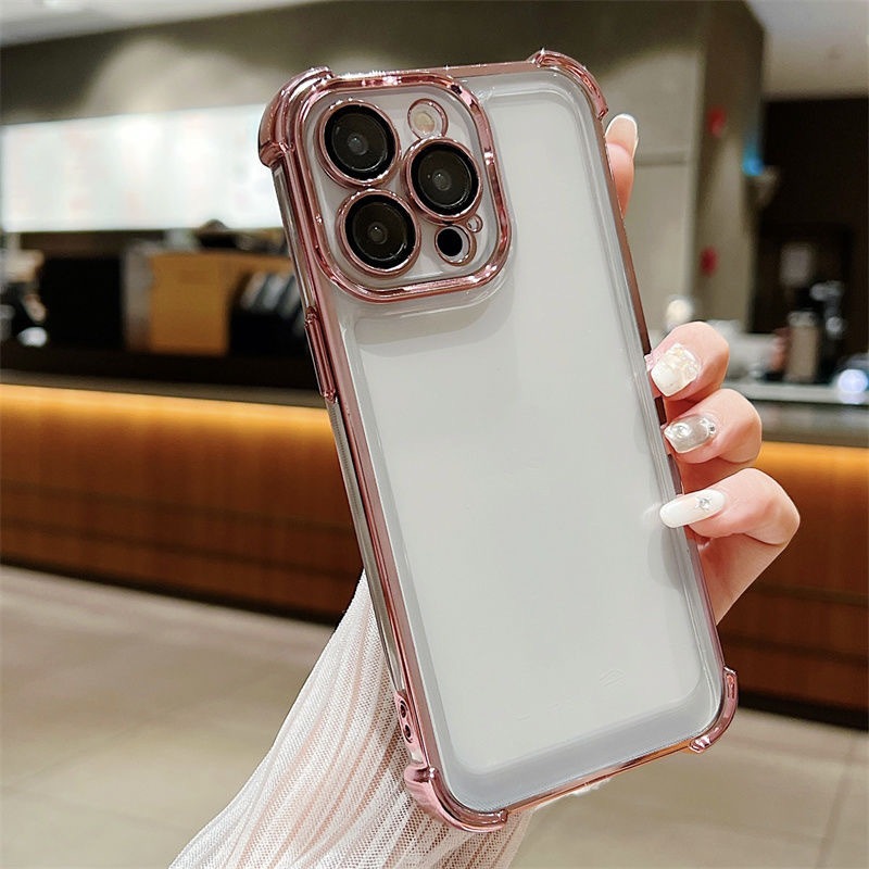 ốp lưng Oppo A3X 4G A98 5G A97 5G A78 5G A53  A33 A76 A96 A92 A52 Bốn góc chống rơi và chống mài mòn