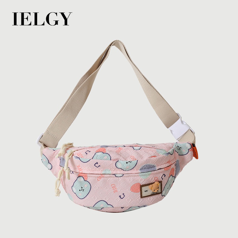 IELGY Nữ Hoạt Hình Thường Ngày Dễ Thương Nhẹ Niche Túi Đeo Ngang Eo Cô Gái Nhật Bản Trái Tim Tươi Mori Ngực Túi