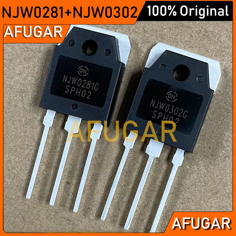 2 Cặp Chính Hãng (2 Chiếc NJW0281G + 2 Chiếc NJW0302G) NJW0281 NJW0302 Bóng Bán Dẫn Cao 180W Mới 100