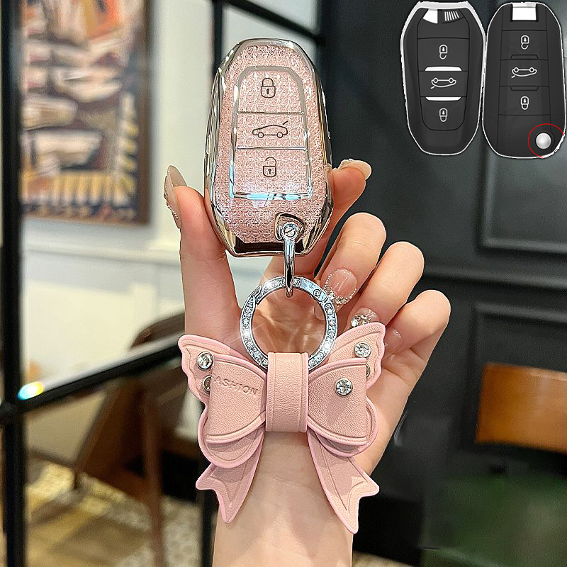 Ốp Chìa Khóa xe Peugeot 5008, peugeot 3008, bảo vệ chìa khóa xe.Bao Chìa Khoá Peugeot 2008,3008,5008