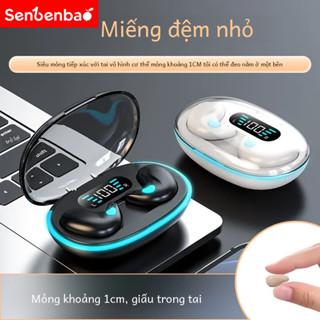 Tai nghe ngủ vô hình có thiết kế chống mồ hôi chống nước Tuổi thọ pin dài Senbenbao x55 Âm thanh trong suốt pha lê - Hoàn hảo để chạy bộ, tập thể dục và sử dụng hàng ngày