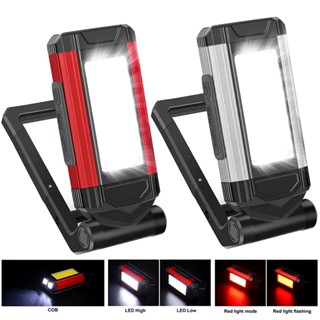 Đèn LED làm việc có đèn pin từ tính, có thể sạc lại với 7 chế độ, dành cho ngoài trời, cắm trại, khẩn cấp