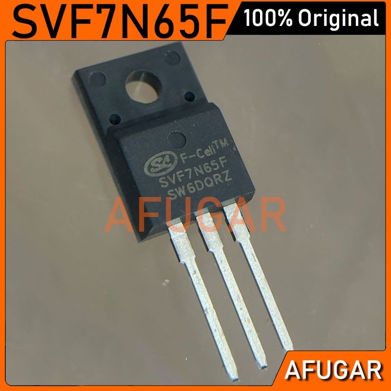 5 CHIẾC SVF7N65F Ban Đầu TO-220F SVF 7N65F TO220F 7A / 650V N-Channel MOSFET Transistor IC Mới