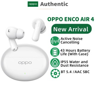 Đã qua sử dụng OPPO Enco Air 4 Tai nghe khử tiếng ồn chủ động Tai nghe Bluetooth 5.4 43 giờ Tuổi thọ pin Tai nghe không dây đích thực IP55