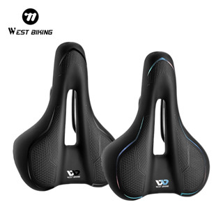 Yên xe đạp WEST BIKING có đệm ghế bằng mút hoạt tính đàn hồi cao, giảm xóc, giúp giảm áp lực và mang lại sự hỗ trợ thoải mái