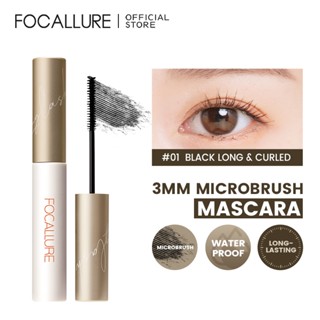  Mascara FOCALLURE kích thước đầu cọ 3mm 6g giúp chuốt lông mi dài cong và đều 