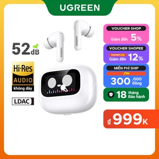 Tai nghe Bluetooth UGREEN T6 Magic EchoBuds Magic Hi-Res -52dB ANC Quà khử tiếng Quàồn Màn hình cảm ứng trong tai không dây Thể thao Thích hợp cho Apple Huawei Xiaomi