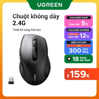 New in Sale Ugreen Chuột không dây 2.4 G 4000DPI Bluetooth 5.0 Cong thái học chuột 5 nút cho Laptop Macbook PC