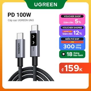 Cáp sạc nhanh UGREEN Uno 100W Type C E-Marker cho iPhone 16 Pro Max cho iPhone 15 Series Samsung S24 S23 Ultra iPad Pro Macbook